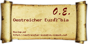 Oestreicher Euzébia névjegykártya